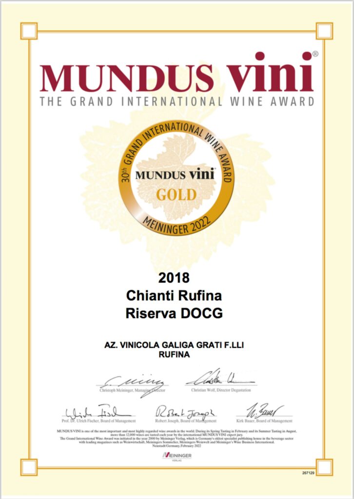 Mundus Vini award Chianti