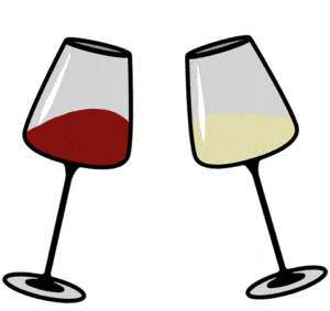 gif wine glasses cheers