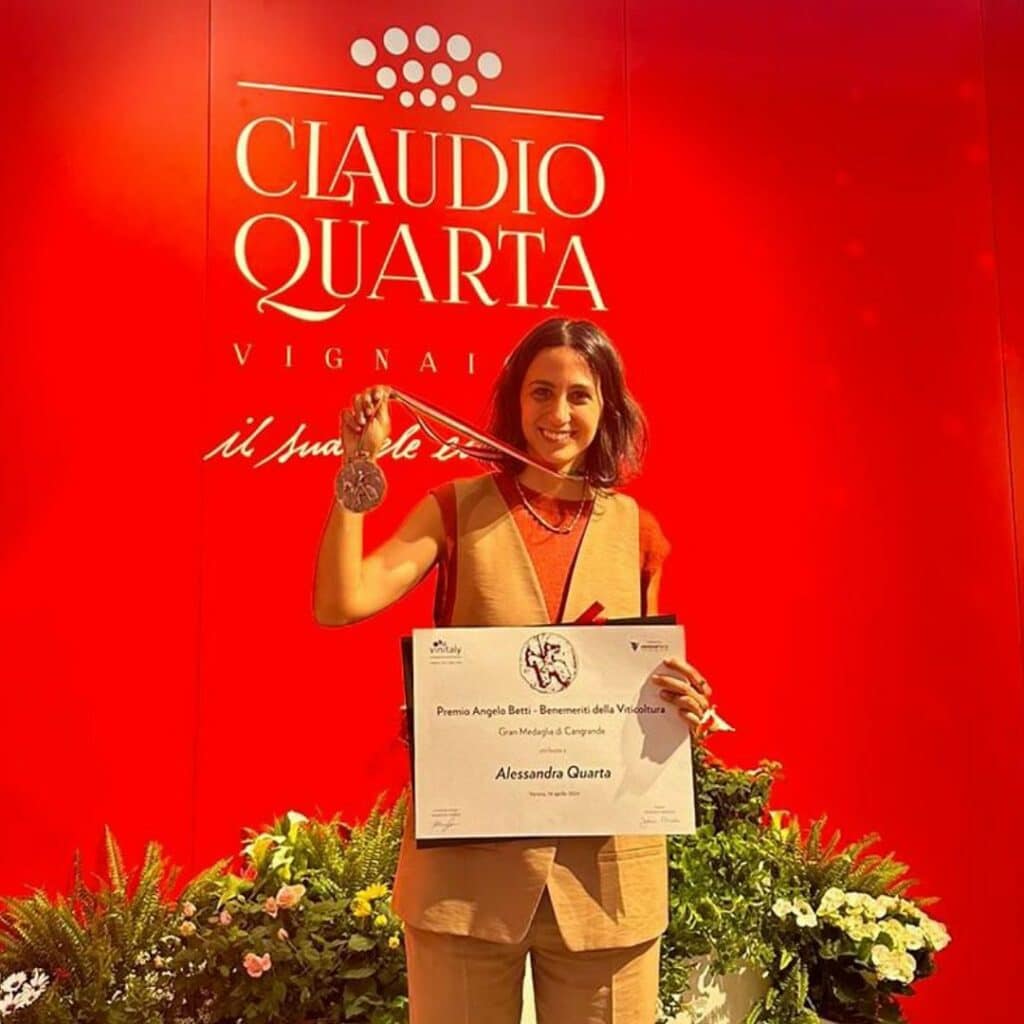 Claudio Quarta winner of Premio Angelo Betti -Vinitaly 2024