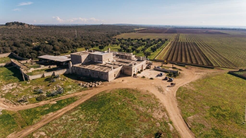 view masseria cuturi vineyards