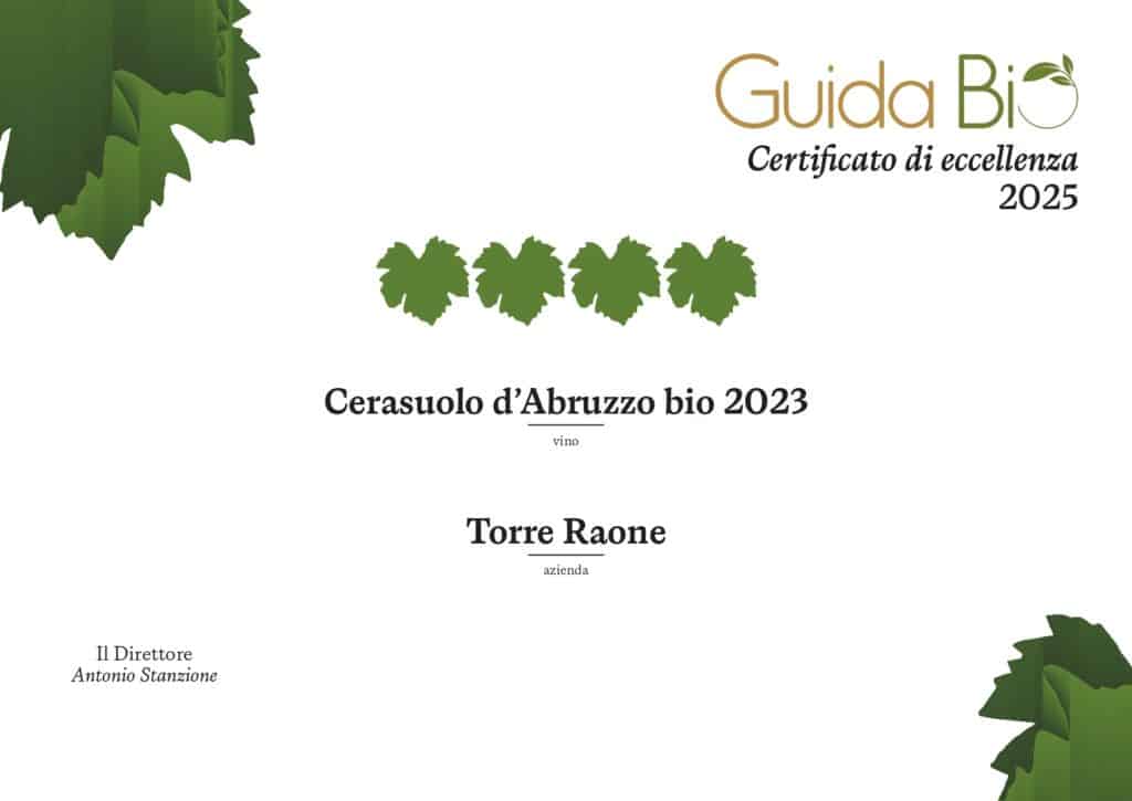 guida bio awards Cerasuolo