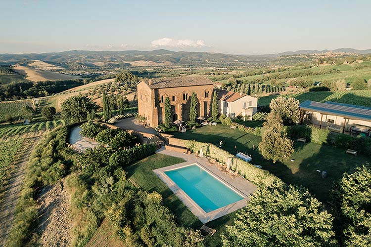LOCANDA Palazzone view from above
